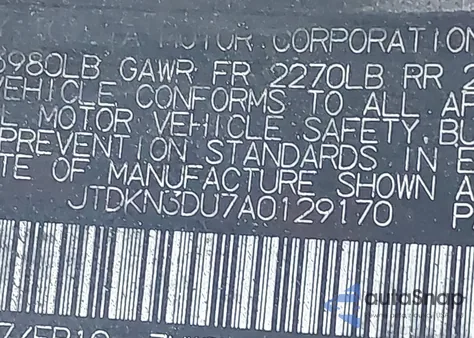 2010 Toyota Prius Iii from USA, damaged, VIN JTDKN3DU7A0129170